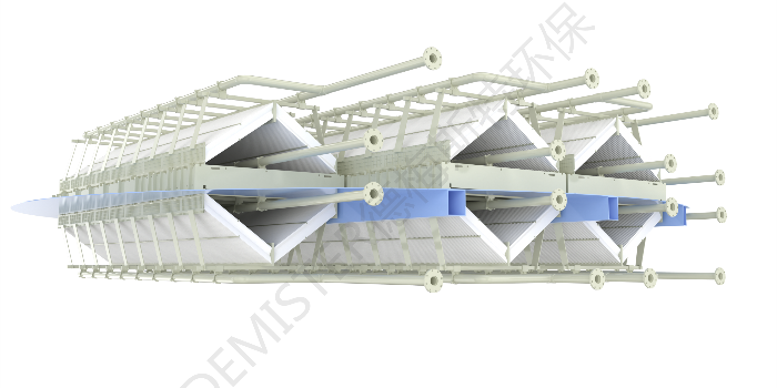 600MW機組管束改旋匯聚合高效除塵除霧器